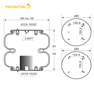 Ressort pneumatique FD530-35545 industriel